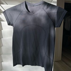 black lulu lemon fitted shirt